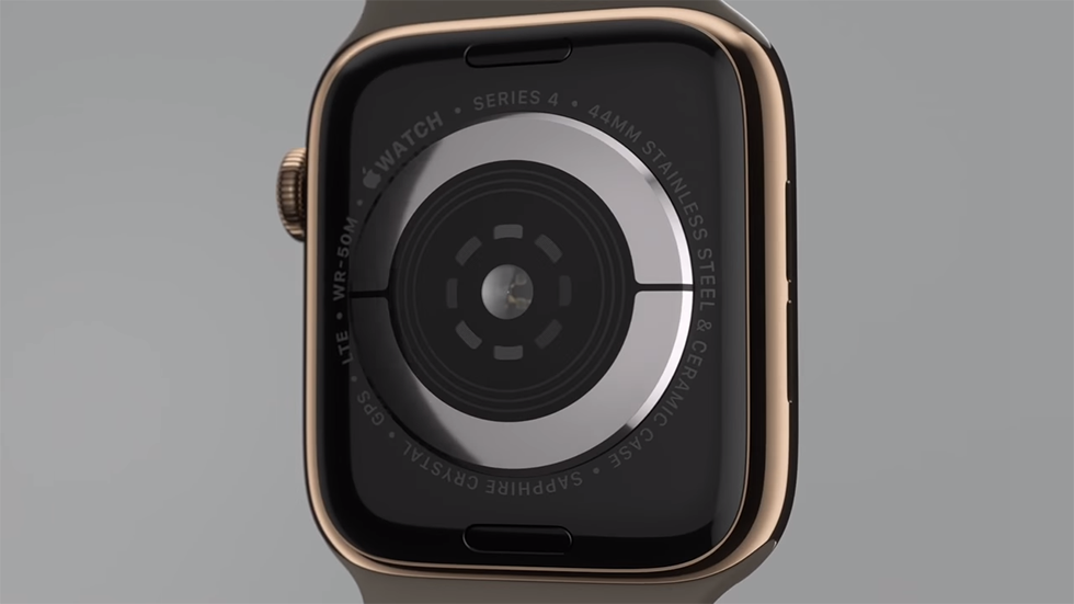 Apple Watch Series 4 44mm Gold Aluminum Case with Pink Sand Sport Band